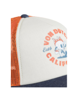 Casquette trucker visière denim multicolore adulte - Von Dutch