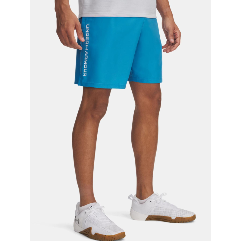 Short ua tech woven wordmark bleu homme - Under Armour