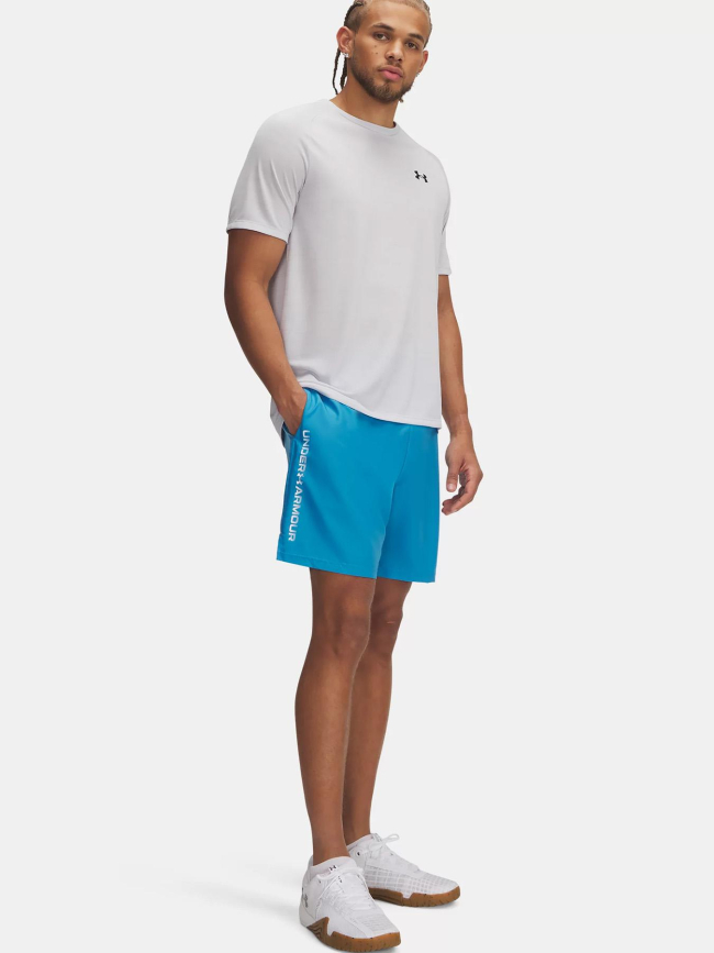 Short ua tech woven wordmark bleu homme - Under Armour