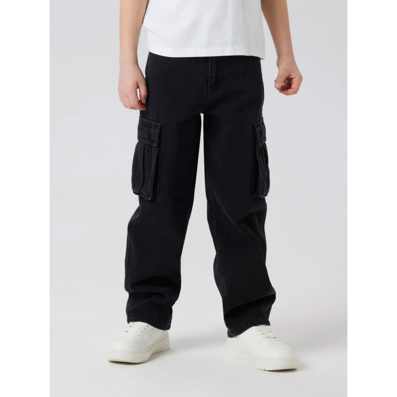 Pantalon cargo nkmryan noir garçon - Name It