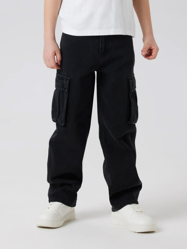 Pantalon cargo nkmryan noir garçon - Name It