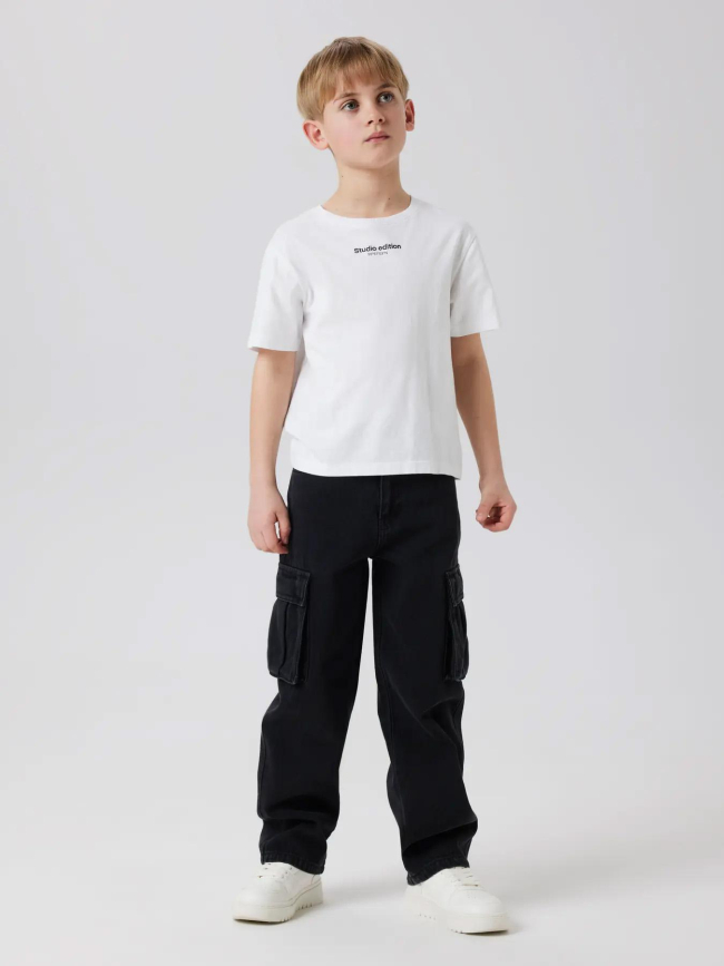 Pantalon cargo nkmryan noir garçon - Name It