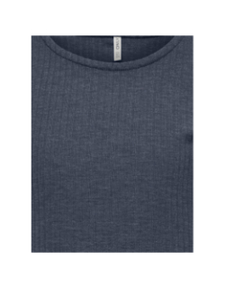 T-shirt côtelé kognella bleu marine fille - Only