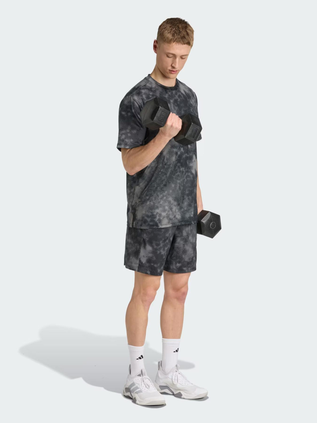 Short de sport sea aop gris homme - Adidas