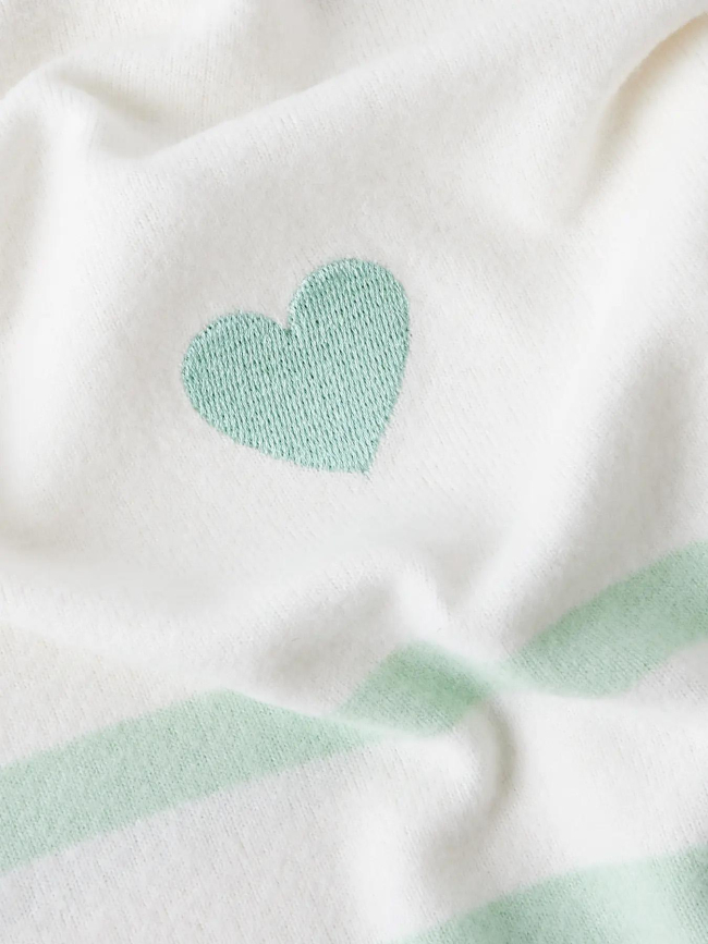 Pull fin à rayures nkfline beige et vert fille - Name It