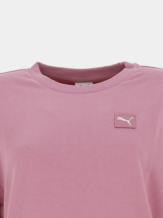 Sweat à capuche ess elevated comfort rose femme - Puma