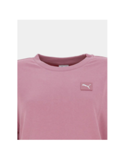 Sweat à capuche ess elevated comfort rose femme - Puma