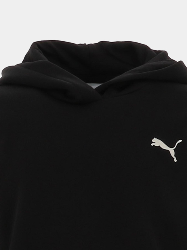 Sweat à capuche ess relaxed tap noir fille - Puma