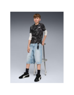 T-shirt ess camo aop noir garçon - Puma