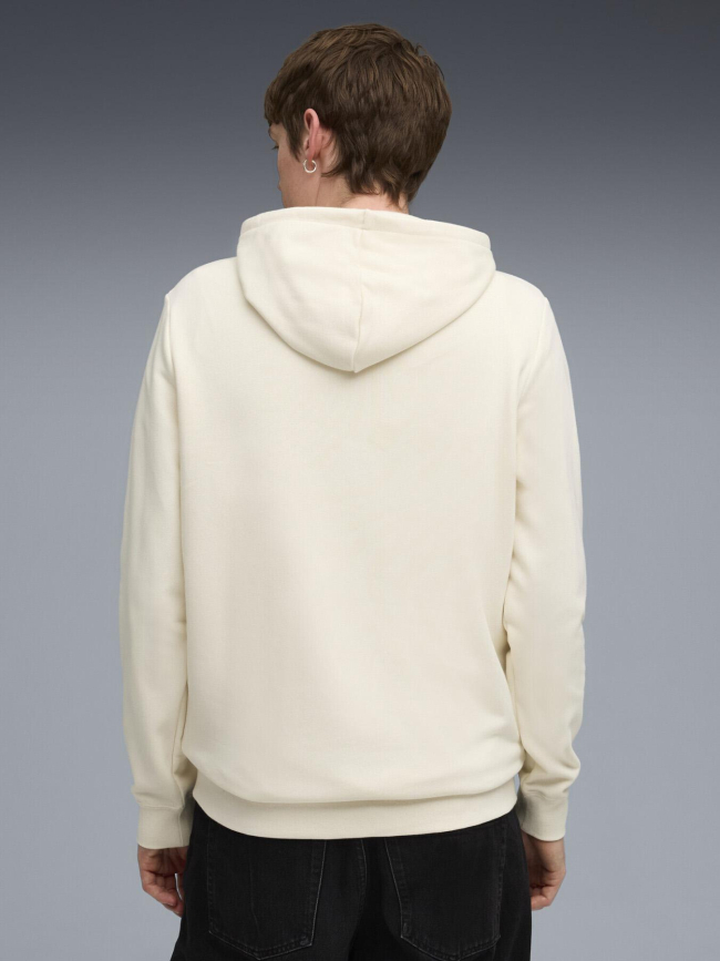 Sweat à capuche ess 2 color small logo beige homme - Puma