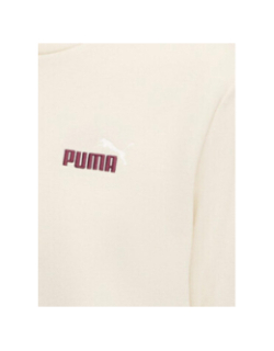 Sweat à capuche ess 2 color small logo beige homme - Puma