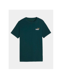T-shirt à manches courtes ess 2 color vert foncé enfant - Puma
