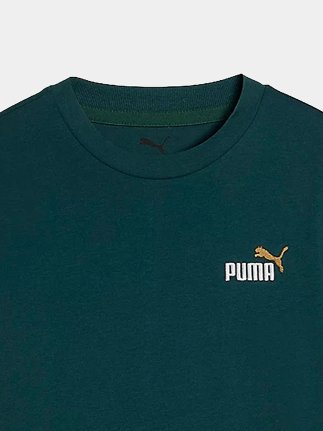 T-shirt à manches courtes ess 2 color vert foncé enfant - Puma