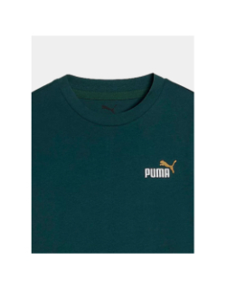 T-shirt à manches courtes ess 2 color vert foncé enfant - Puma