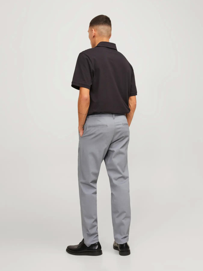 Pantalon chino slim marco bowie gris homme - Jack & Jones