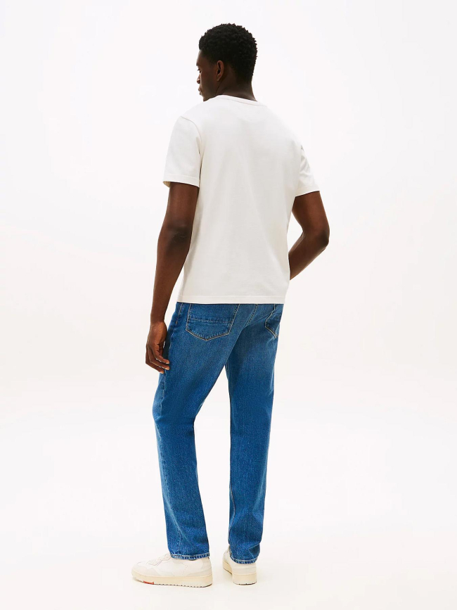 T-shirt athleisure à logo brodé beige homme - Tommy Hilfiger