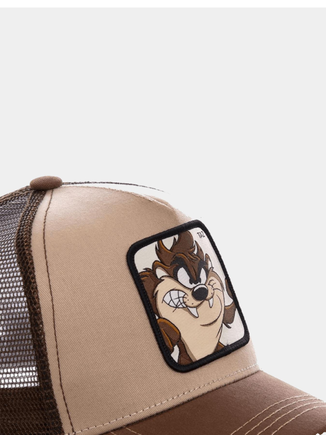 Casquette trucker looney tunes taz marron adulte - Capslab