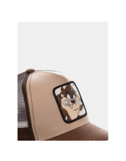 Casquette trucker looney tunes taz marron adulte - Capslab