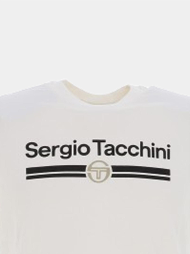 T-shirt à manches courtes marchio écru homme - Sergio Tacchini