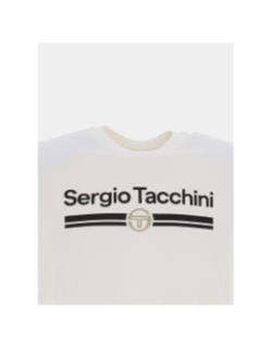 T-shirt à manches courtes marchio écru homme - Sergio Tacchini