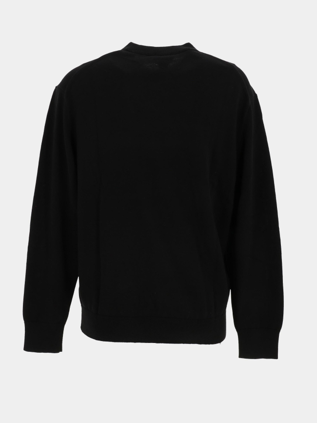 Pull à col rond en coton noir homme - Calvin Klein Jeans