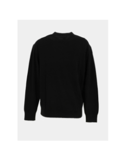 Pull à col rond en coton noir homme - Calvin Klein Jeans