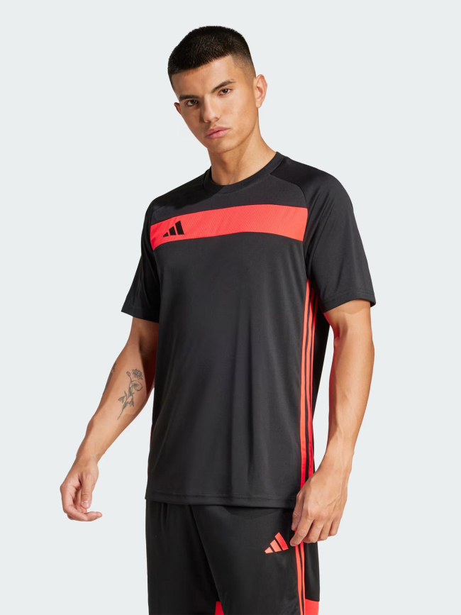 Maillot de football tiro noir et rouge homme - Adidas