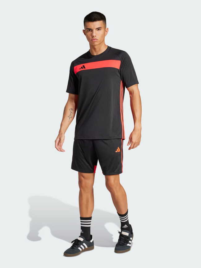 Maillot de football tiro noir et rouge homme - Adidas
