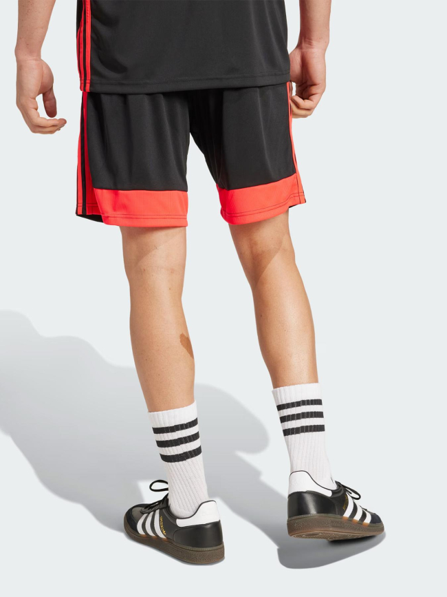 Short de football tiro noir et rouge homme - Adidas