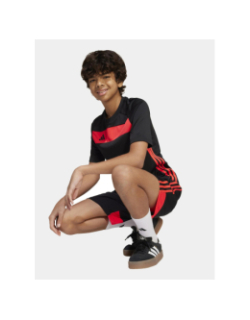 Maillot de football tiro noir et rouge enfant - Adidas