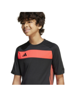 Maillot de football tiro noir et rouge enfant - Adidas
