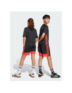 Short de football tiro noir et rouge enfant - Adidas