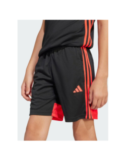 Short de football tiro noir et rouge enfant - Adidas