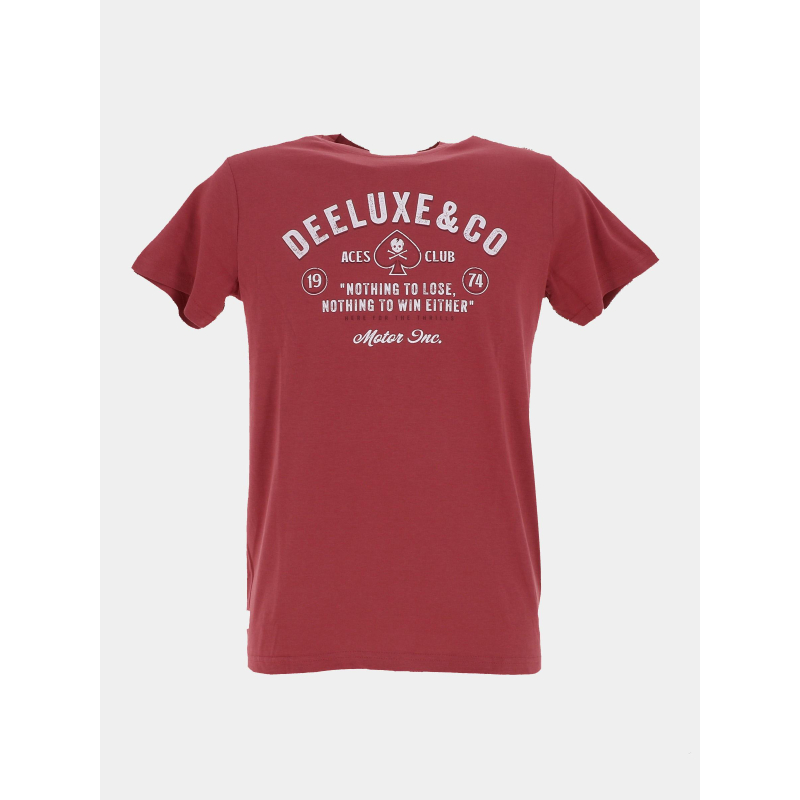 T-shirt à manches courtes nothing rouge homme - Deeluxe