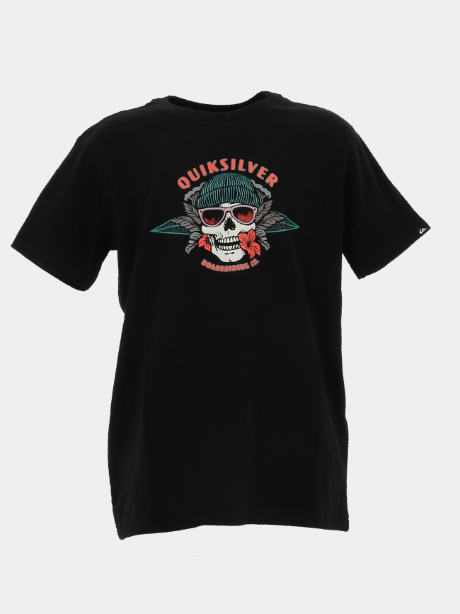 T-shirt à manches courtes hibiskull noir garçon - Quiksilver