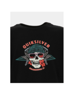 T-shirt à manches courtes hibiskull noir garçon - Quiksilver