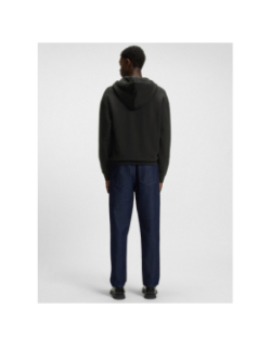 Sweat à capuche zippé dapo noir homme - Hugo