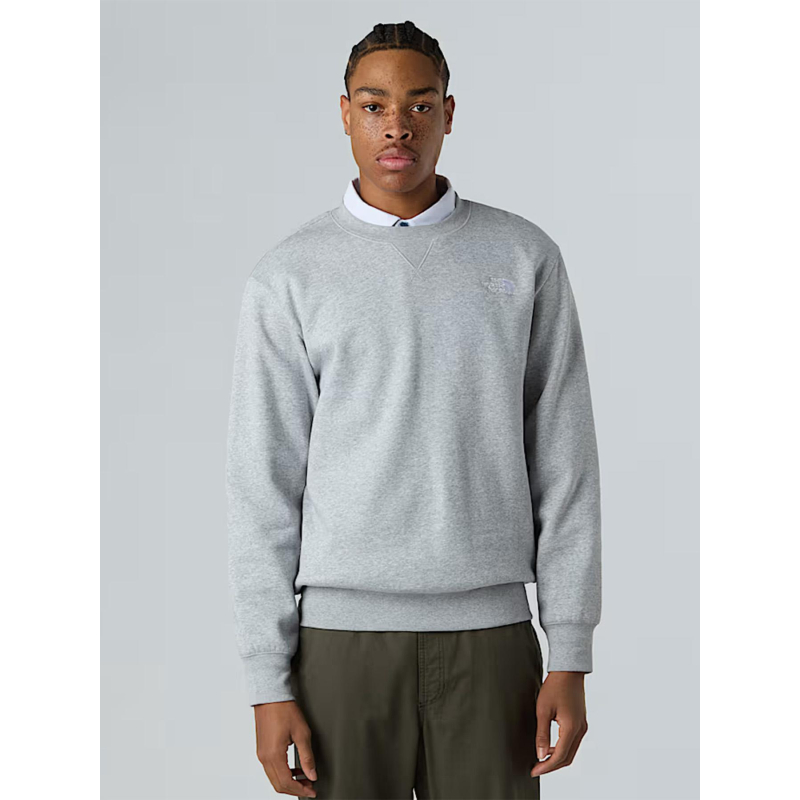 Sweat à col rond essential gris homme - The North Face