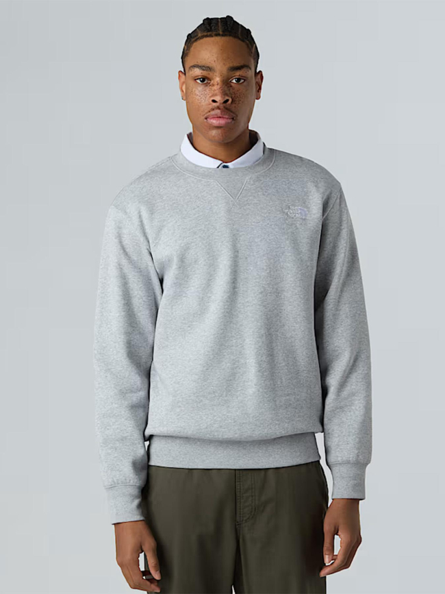 Sweat à col rond essential gris homme - The North Face
