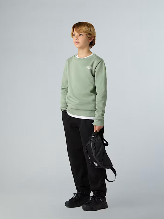 Sweat à col rond simple dome vert enfant - The North Face