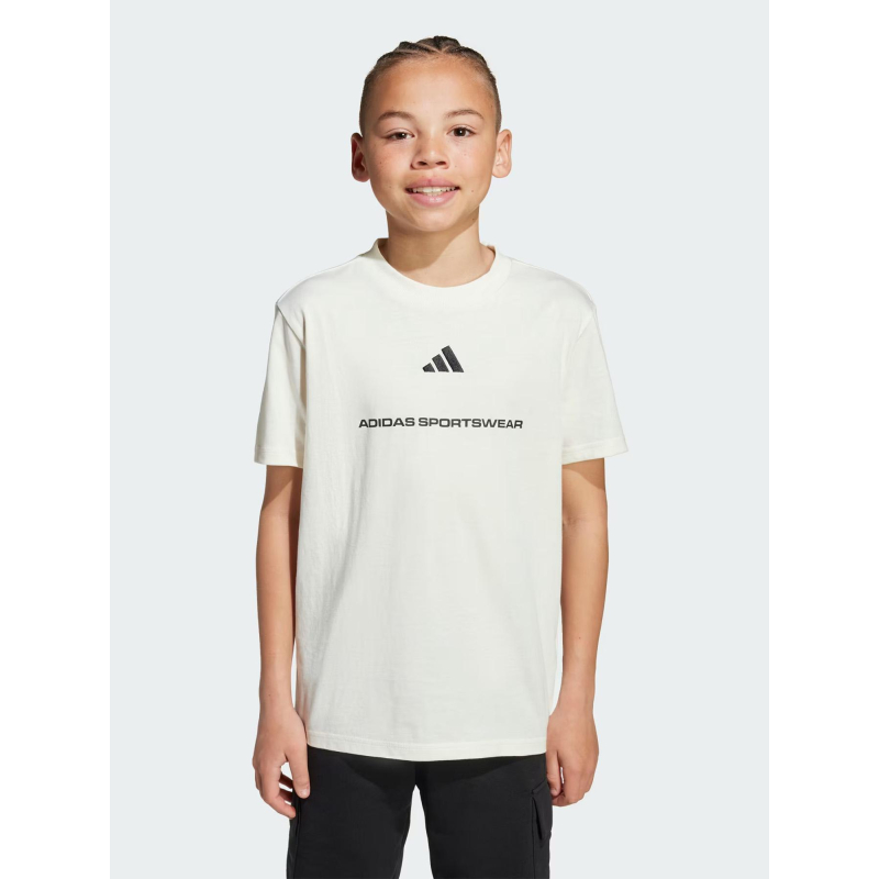 T-shirt à manches courtes b sj t écru enfant - Adidas