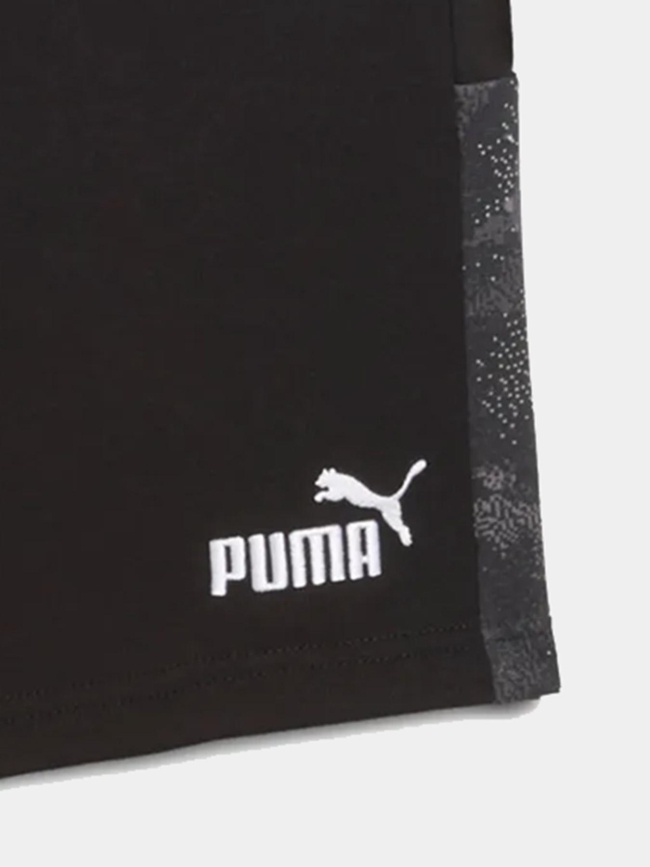 Short en molleton ess camo noir enfant - Puma