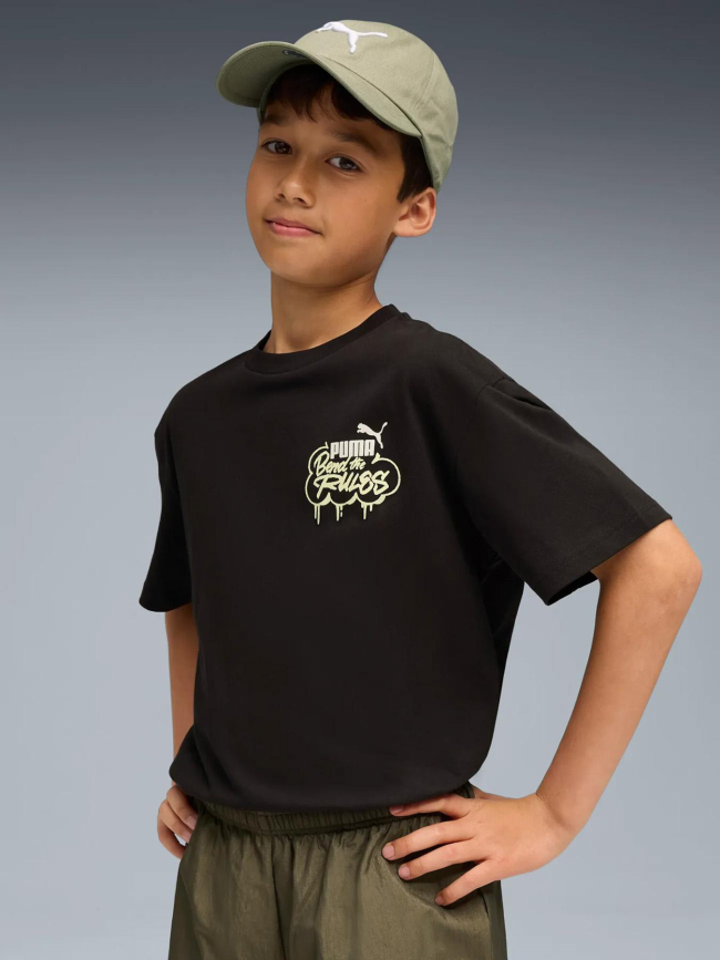 T-shirt à motif mid90s noir enfant - Puma