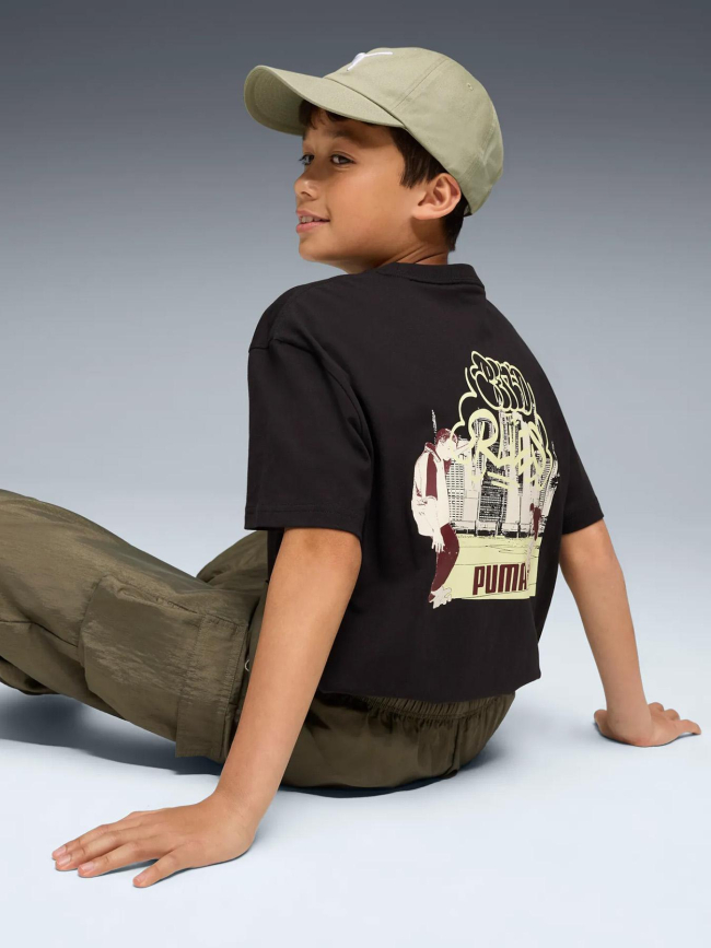 T-shirt à motif mid90s noir enfant - Puma