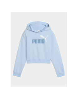 Sweat à capuche ess 2 color no.1 logo bleu ciel fille - Puma