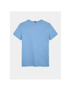T-shirt à col ras-du-cou et logo signature bleu garçon - Tommy Hilfiger