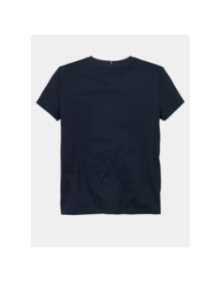 T-shirt à logo nyc pailleté en demi-cercle bleu fille - Tommy Hilfiger