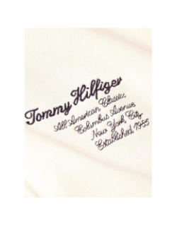 Sweat à capuche athleisure décontracté zippé logo beige homme - Tommy Hilfiger
