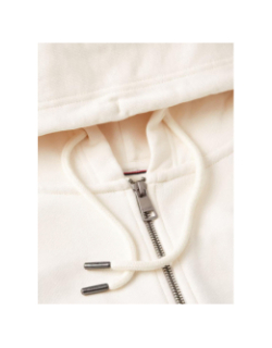 Sweat à capuche athleisure décontracté zippé logo beige homme - Tommy Hilfiger