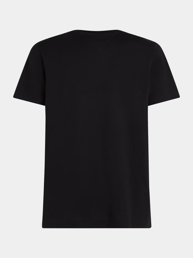 T-shirt à manches courtes flock noir homme - Tommy Hilfiger